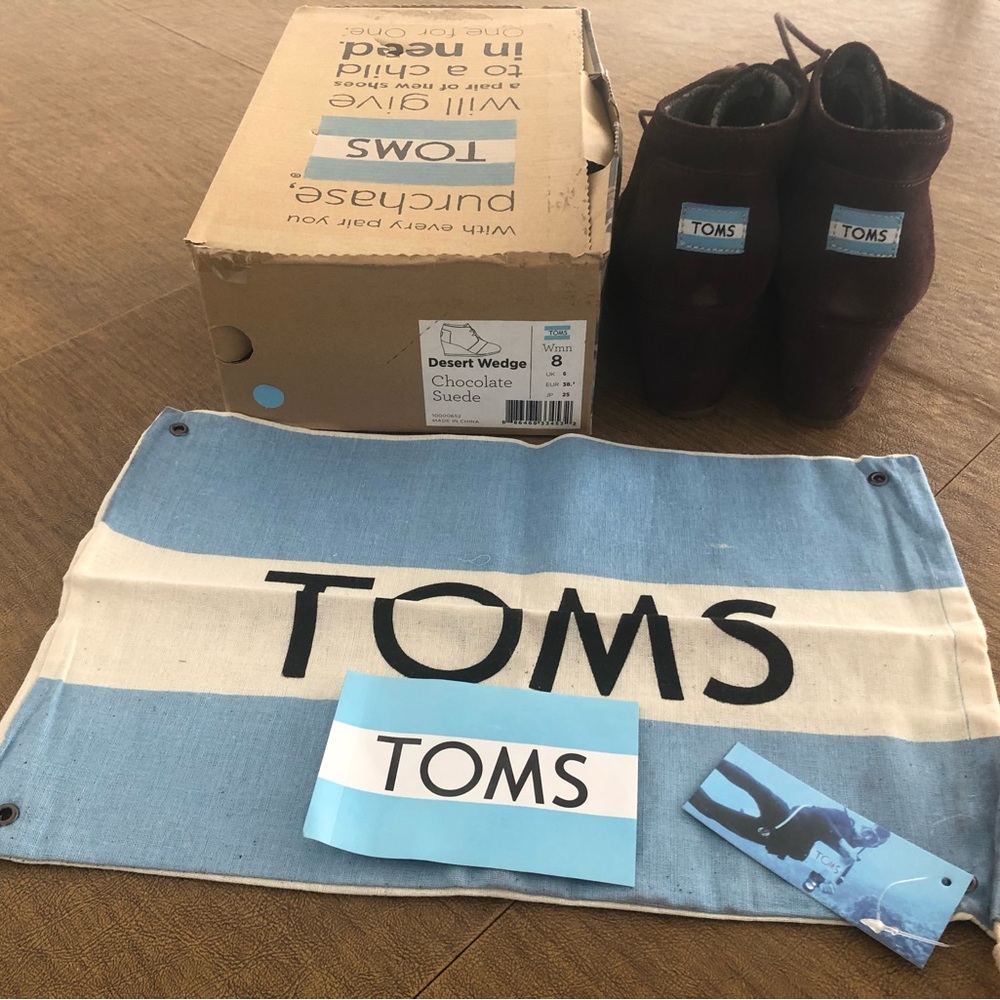 TOMS Desert Wedge in size 8 - Picture 2 of 4